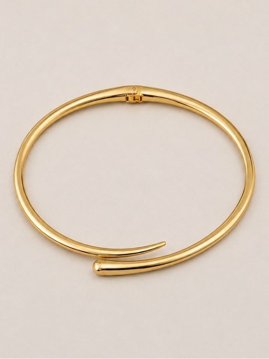 Anthropologie Jewelry - New! Gold Molten Cuff Necklace NWOT